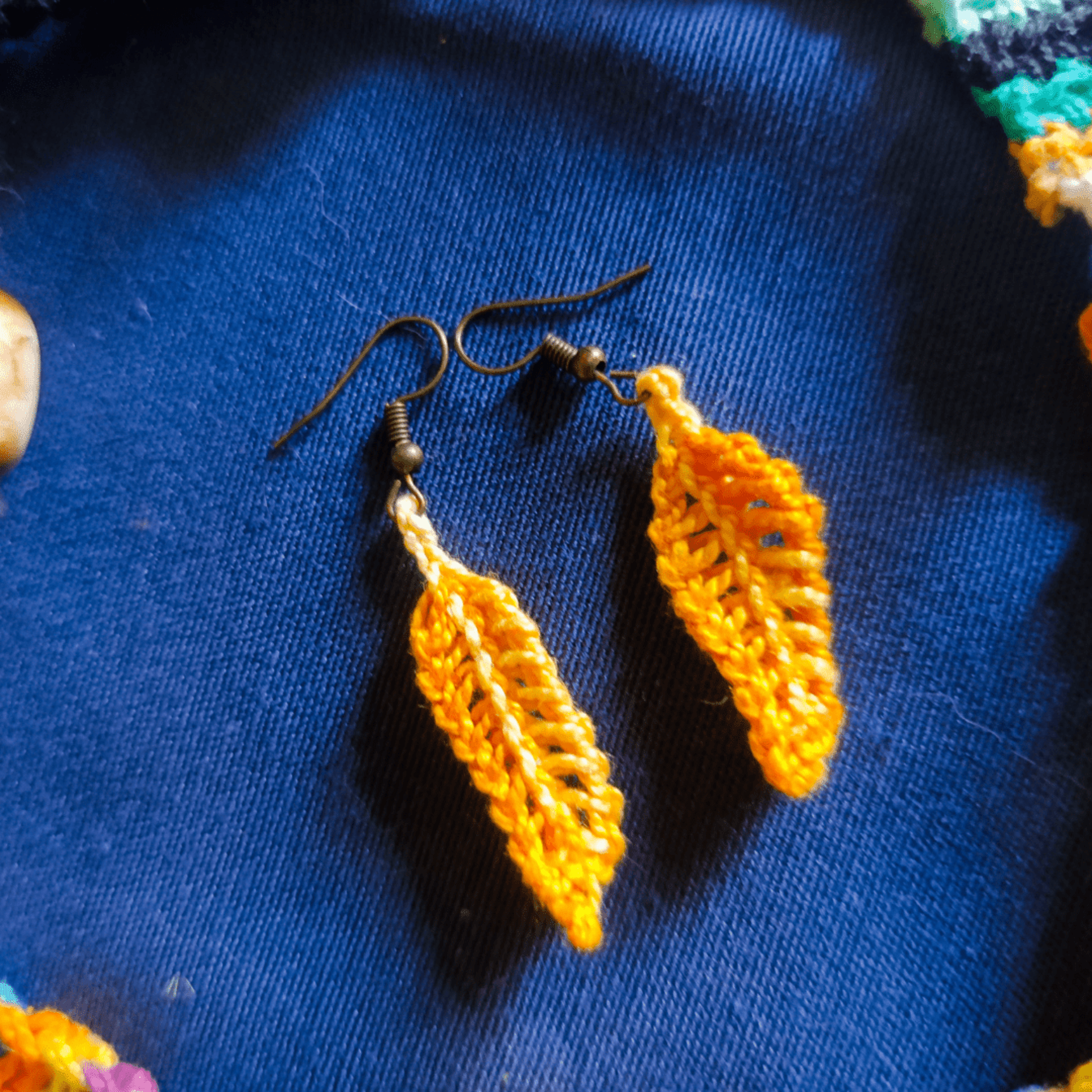 Pendientes Hoja Tunecina larga - 2